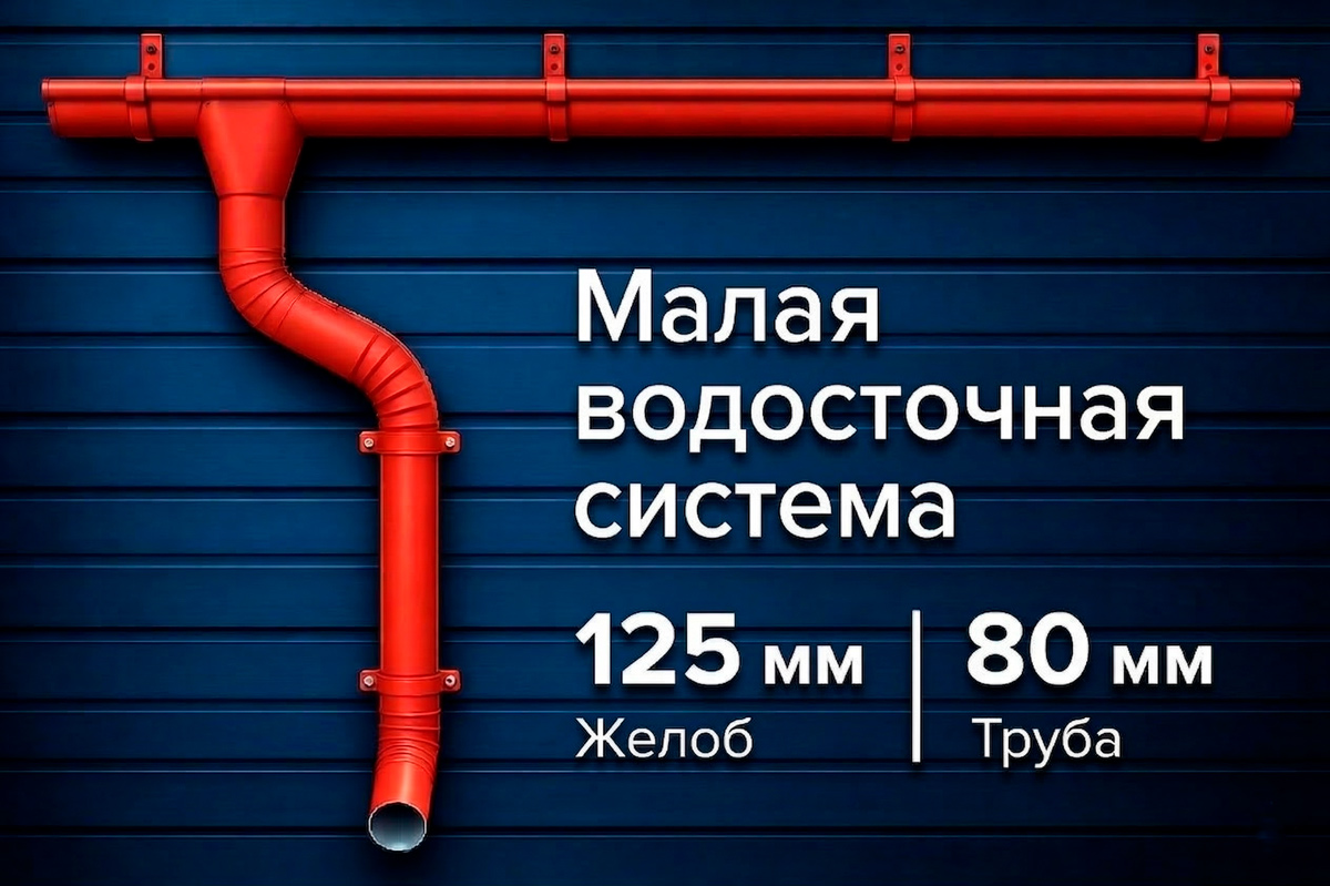 Малая водосточная система 125 / 80